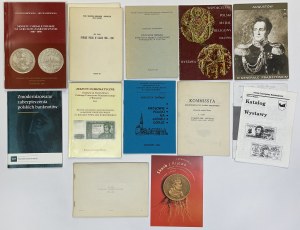 Zestaw literatury i broszurek numizmatycznych (14szt)