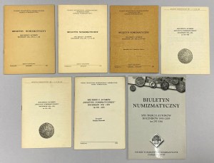 Biuletyn Numizmatyczny. Spis rzeczy i autorów 1965-1989 komplet + 1995-2009 (7szt)
