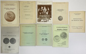 Zestaw publikacji numizmatycznych (9szt)