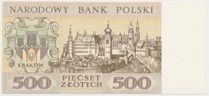 SAMPLE PRINT of Polish Cities, 500 zloty 1965