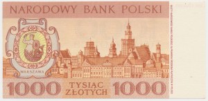 DRUK PRÓBNY Miasta Polskie, 1.000 złotych 1965 - mała wersja
