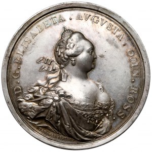 Elżbieta, Medal Nowa Serbia 1754 - w SREBRZE