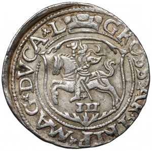 Sigismond II Auguste, Trojak Vilnius 1562 - rayé