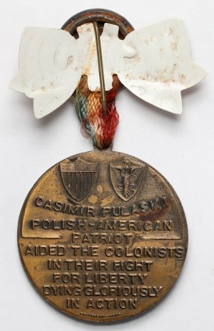 USA, Medaila 1929 - Casimir Pulaski