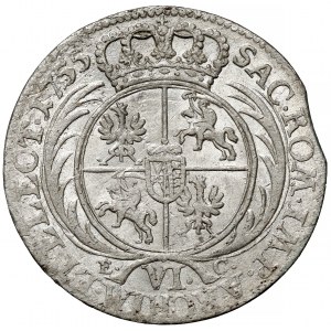 August III Sas, Szóstak Lipsk 1755 EC
