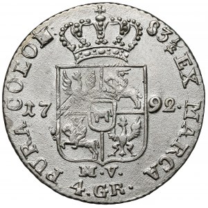 Poniatowski, Złotówka 1792 MV