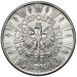 Piłsudski 10 złotych 1934 - urzędowy