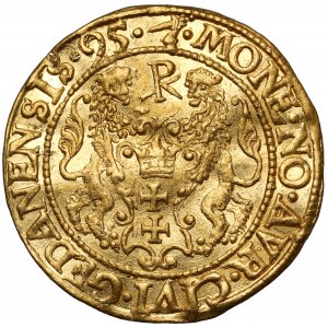 Zygmunt III Waza, Dukat Gdańsk 1595 - piękny