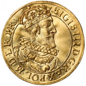 Sigismund III Vasa, Ducat Gdansk 1631 SB - beautiful mirror