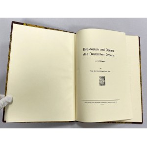 Waschinski, Brakteaten und Denare des Deutschen Ordens - prywatny „reprint” w ładnej oprawie