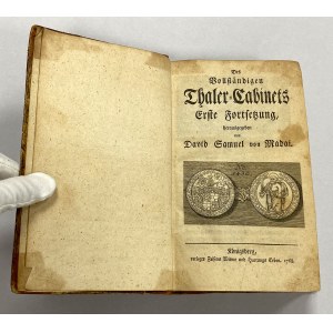 MADAI David Samuel, Vollständiges Thaler-Cabinet, Tom 4, Königsberg 1768-1774