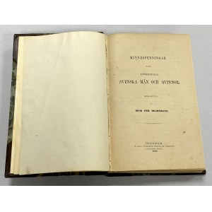 Hildebrand - Minnespenningar öfver enskilda Svenska Män och Qvinnor, Sztokholm 1860