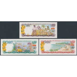 Bahamas, 50 Cents, 1 & 3 Dollars 1965 (3pcs)
