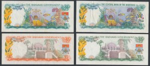Bahamy, 1 a 5 dolarů 1965-1974 (4ks)