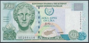 Cyprus, 10 Pounds 2001