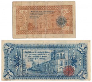 Mexique, 50 Centavos et 1 Pesos 1915 (2pc)