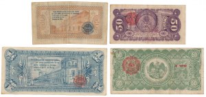 Mexiko, 3x 50 centavos a 1 pesos 1914-1915 (4ks)