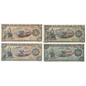 Mexico, 1 - 50 Pesos 1914 - REVALIDADO (4pcs)