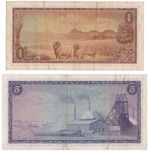 Südafrika, 1 und 5 Rand ND (2Stück)