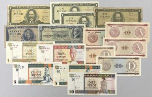 Kuba, Satz von MIX-Banknoten (16 Stück)
