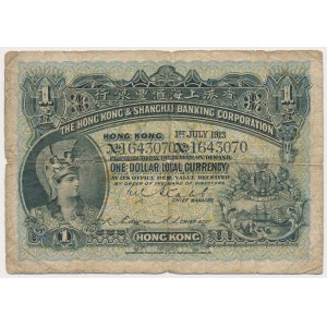 Hong Kong, 1 Dollar 1913