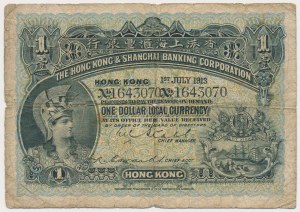 Hong Kong, 1 Dollar 1913