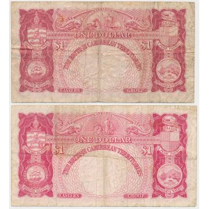British Caribbean Territories, 1 Dollar 1951 i 1 Dollar 1962 (2pcs)