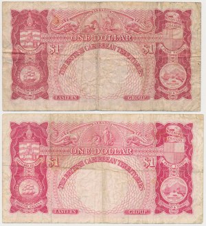 Karaiby Brytyjskie, 1 Dollar 1951 i 1 Dollar 1962 (2szt)