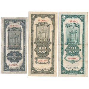 China, Shanghai 5, 10 i 20 Customs Gold Units 1930 (3pcs)