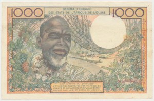 Západní Afrika, Pobřeží slonoviny, 1 000 franků 1961