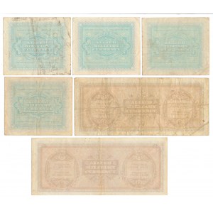 Italy, Allied Occupation WWII, 1 - 100 Lire 1943 (6pcs)