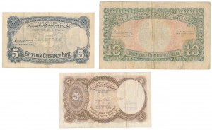 Egitto, Repubblica Araba Unita, set di banconote MIX (3 pz.)