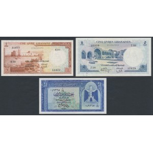 Egypt & Liban - set of banknotes (3pcs)