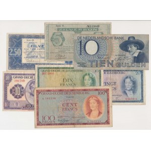 Luxembourg & Netherlands - set of banknotes (7pcs)