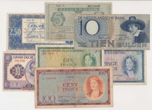 Luxembourg & Netherlands - set of banknotes (7pcs)