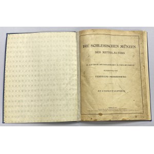 Friedensburg, Die Schlesischen Münzen des Mittelalters - ORYGINAŁ 1931 - RZADKOŚĆ
