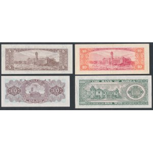 China (Taiwan) & Korea - set of banknotes (4pcs)