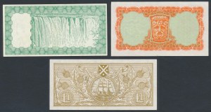 Irland, Schottland - Banknotensatz + Simbabwe-Scheck (3tlg.)