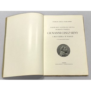 Giovanni Cini z Sieny i jego dzieła w Polsce - nadworny rzeźbiarz króla Zygmunta Starego