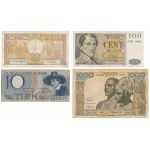 Belgium, Netherlands & West African States - set of banknotes (4pcs)