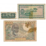 Cuba, South Africa & West African States - set of banknotes (3pcs)