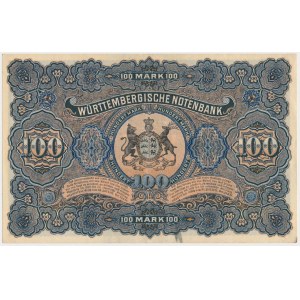 Germany, Stuttgart, 100 Mark 1911