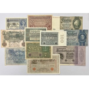 Germany, set of banknotes 1908-1935 (11pcs)