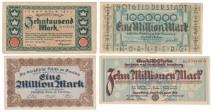 Niemcy, zestaw notgeldów 1923 (4szt)