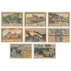 Wartha (Bardo Śląskie), 25 i 50 pfg 1921 (8szt)