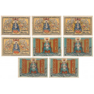 Wartha (Bardo Śląskie), 25 i 50 pfg 1921 (8szt)