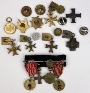 People's Republic of Poland, Miniature badges and medals - set (13pcs)