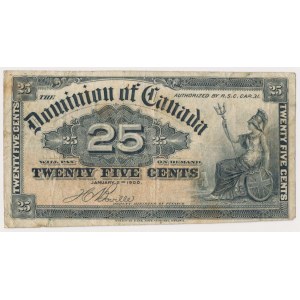 Canada, 25 Cents 1900