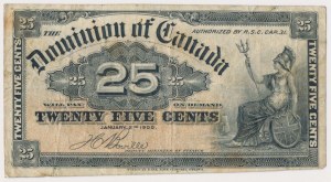 Canada, 25 Cents 1900