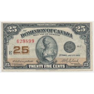Canada, 25 Cents 1923